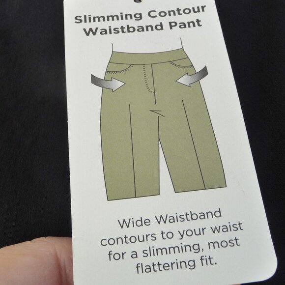 RUBY RD. BLACK PULL ON STRETCH CAPRI 18W - Picture 3 of 13